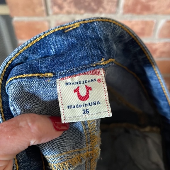 True Religion Joey Cut Off Jean Shorts - Picture 5 of 6